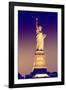 Liberty Island by Night - Statue of Liberty - Manhattan - New York City - United States-Philippe Hugonnard-Framed Photographic Print