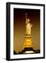 Liberty Island by Night - Statue of Liberty - Manhattan - New York City - United States-Philippe Hugonnard-Framed Photographic Print
