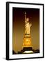 Liberty Island by Night - Statue of Liberty - Manhattan - New York City - United States-Philippe Hugonnard-Framed Photographic Print