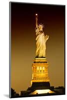Liberty Island by Night - Statue of Liberty - Manhattan - New York City - United States-Philippe Hugonnard-Mounted Photographic Print