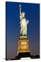 Liberty Island by Night - Statue of Liberty - Manhattan - New York City - United States-Philippe Hugonnard-Stretched Canvas