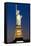 Liberty Island by Night - Statue of Liberty - Manhattan - New York City - United States-Philippe Hugonnard-Framed Stretched Canvas