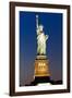 Liberty Island by Night - Statue of Liberty - Manhattan - New York City - United States-Philippe Hugonnard-Framed Photographic Print