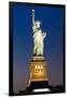 Liberty Island by Night - Statue of Liberty - Manhattan - New York City - United States-Philippe Hugonnard-Framed Photographic Print