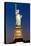 Liberty Island by Night - Statue of Liberty - Manhattan - New York City - United States-Philippe Hugonnard-Stretched Canvas