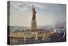 Liberty Island, New York Harbor, 1883-Fred Pansing-Stretched Canvas