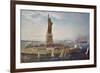 Liberty Island, New York Harbor-Fred Pansing-Framed Giclee Print