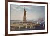 Liberty Island, New York Harbor-Fred Pansing-Framed Giclee Print