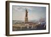 Liberty Island, New York Harbor-Fred Pansing-Framed Giclee Print