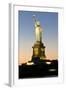 Liberty Island - Statue of Liberty - Sunset - Manhattan - New York City - United States-Philippe Hugonnard-Framed Photographic Print