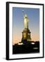 Liberty Island - Statue of Liberty - Sunset - Manhattan - New York City - United States-Philippe Hugonnard-Framed Photographic Print