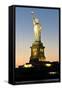 Liberty Island - Statue of Liberty - Sunset - Manhattan - New York City - United States-Philippe Hugonnard-Framed Stretched Canvas