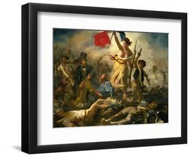 Liberty Leading the People, 1830-Eugene Delacroix-Framed Giclee Print