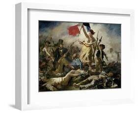 Liberty Leading the People, 1830-Eugene Delacroix-Framed Giclee Print