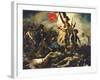 Liberty Leading the People, 28 July 1830-Eugene Delacroix-Framed Premium Giclee Print