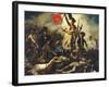 Liberty Leading the People, 28 July 1830-Eugene Delacroix-Framed Premium Giclee Print