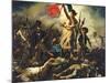 Liberty Leading the People, 28 July 1830-Eugene Delacroix-Mounted Premium Giclee Print