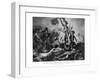 Liberty Leading the People' 28th July 1830-Eugene Delacroix-Framed Giclee Print