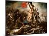 Liberty Leading the People (Oil on Canvas, 1830)-Ferdinand Victor Eugene Delacroix-Mounted Giclee Print