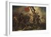 Liberty Leading the People-Eugene Delacroix-Framed Art Print