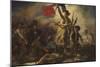 Liberty Leading the People-Eugene Delacroix-Mounted Art Print