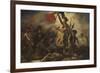 Liberty Leading the People-Eugene Delacroix-Framed Premium Giclee Print