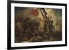 Liberty Leading the People-Eugene Delacroix-Framed Premium Giclee Print