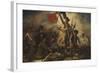 Liberty Leading the People-Eugene Delacroix-Framed Art Print