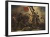 Liberty Leading the People-Eugene Delacroix-Framed Art Print