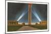 Liberty Memorial at Night, Kansas City, Missouri-null-Mounted Art Print