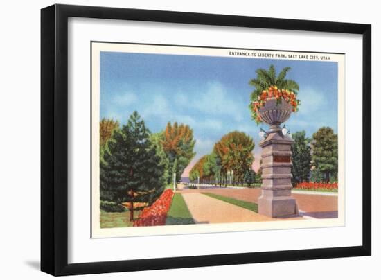 Liberty Park, Salt Lake City, Utah-null-Framed Art Print