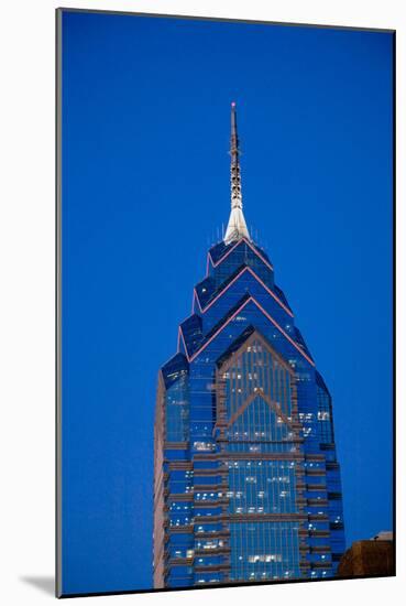 Liberty Place skyscrapper at dusk, Philadelphia, PA., USA-null-Mounted Photographic Print