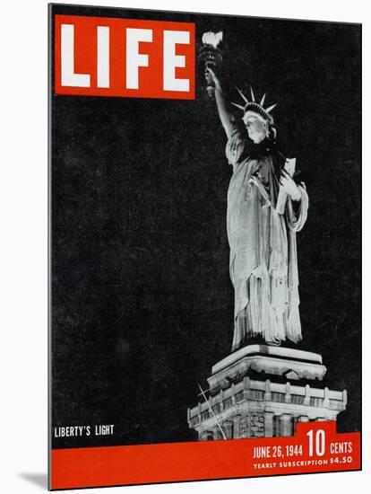 Liberty's Light, June 26, 1944-Dmitri Kessel-Mounted Photographic Print