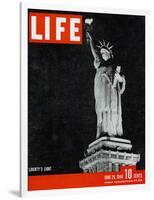 Liberty's Light, June 26, 1944-Dmitri Kessel-Framed Photographic Print