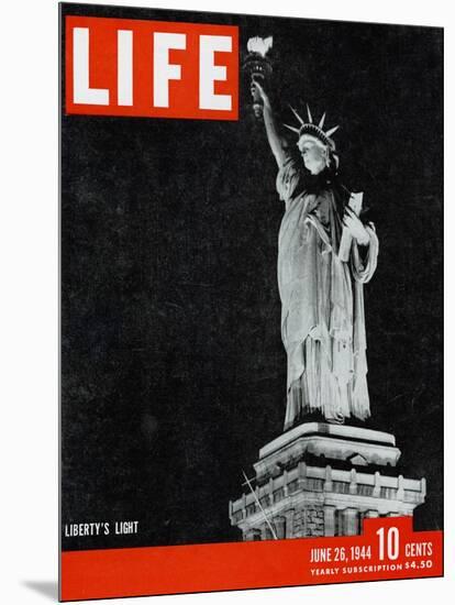 Liberty's Light, June 26, 1944-Dmitri Kessel-Mounted Photographic Print