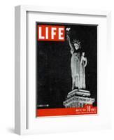 Liberty's Light, June 26, 1944-Dmitri Kessel-Framed Photographic Print