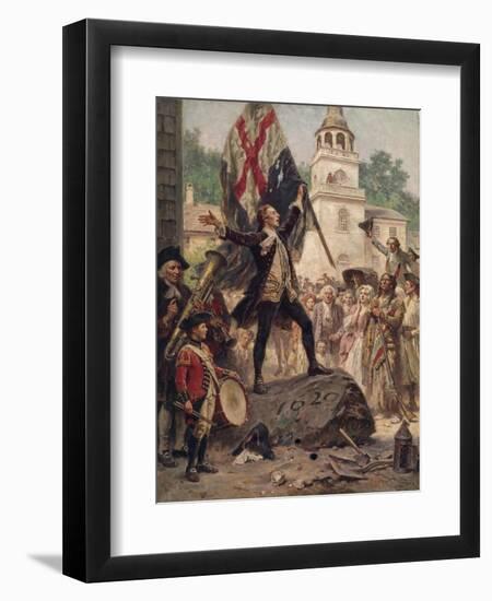 Liberty's Pulpit, 1775-Jean Leon Gerome Ferris-Framed Premium Giclee Print