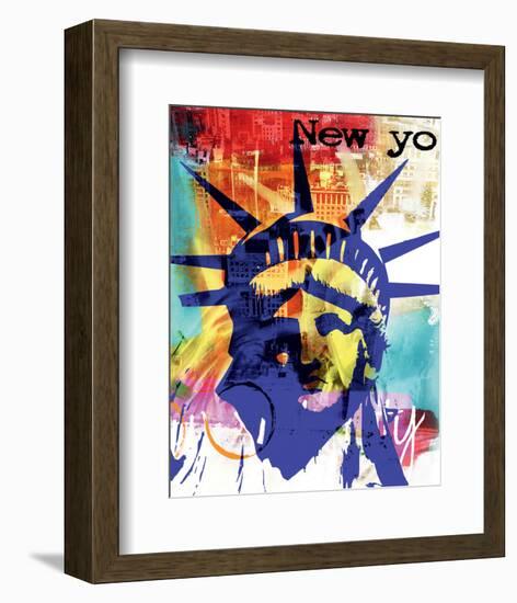 Liberty-Lucy Cloud-Framed Art Print