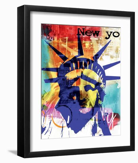 Liberty-Lucy Cloud-Framed Art Print