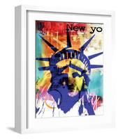 Liberty-Lucy Cloud-Framed Art Print