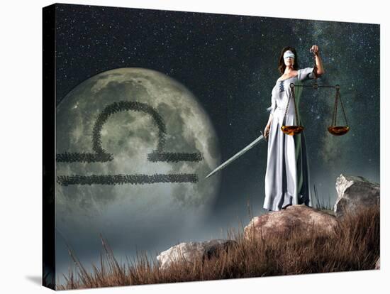 Libra Is the Seventh Astrological Sign of the Zodiac-Stocktrek Images-Stretched Canvas