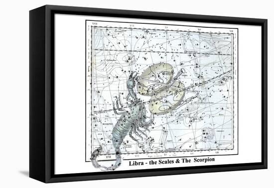 Libra - the Scales and the Scorpion-Alexander Jamieson-Framed Stretched Canvas