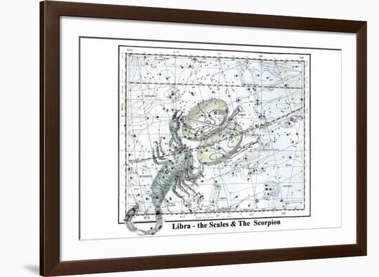 Libra - the Scales and the Scorpion-Alexander Jamieson-Framed Art Print