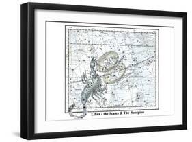 Libra - the Scales and the Scorpion-Alexander Jamieson-Framed Art Print