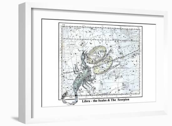 Libra - the Scales and the Scorpion-Alexander Jamieson-Framed Art Print