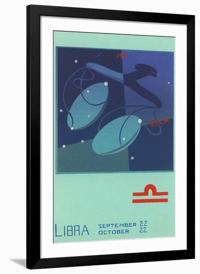 Libra, the Scales-null-Framed Art Print