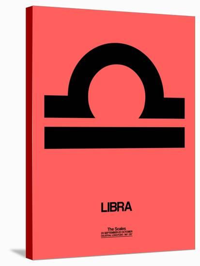 Libra Zodiac Sign Black-NaxArt-Stretched Canvas