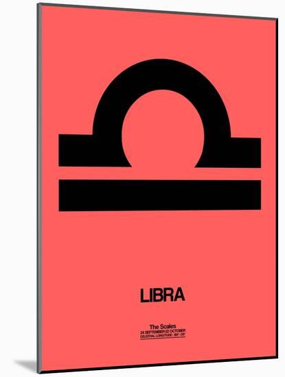 Libra Zodiac Sign Black-NaxArt-Mounted Art Print