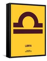 Libra Zodiac Sign Brown-NaxArt-Framed Stretched Canvas