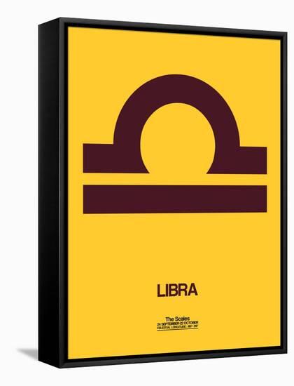 Libra Zodiac Sign Brown-NaxArt-Framed Stretched Canvas